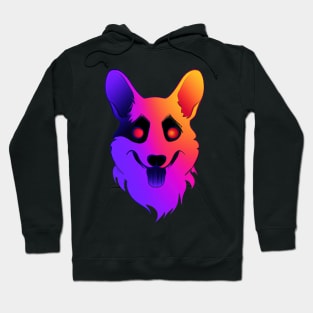 Spooky Corgi Halloween Portrait Hoodie